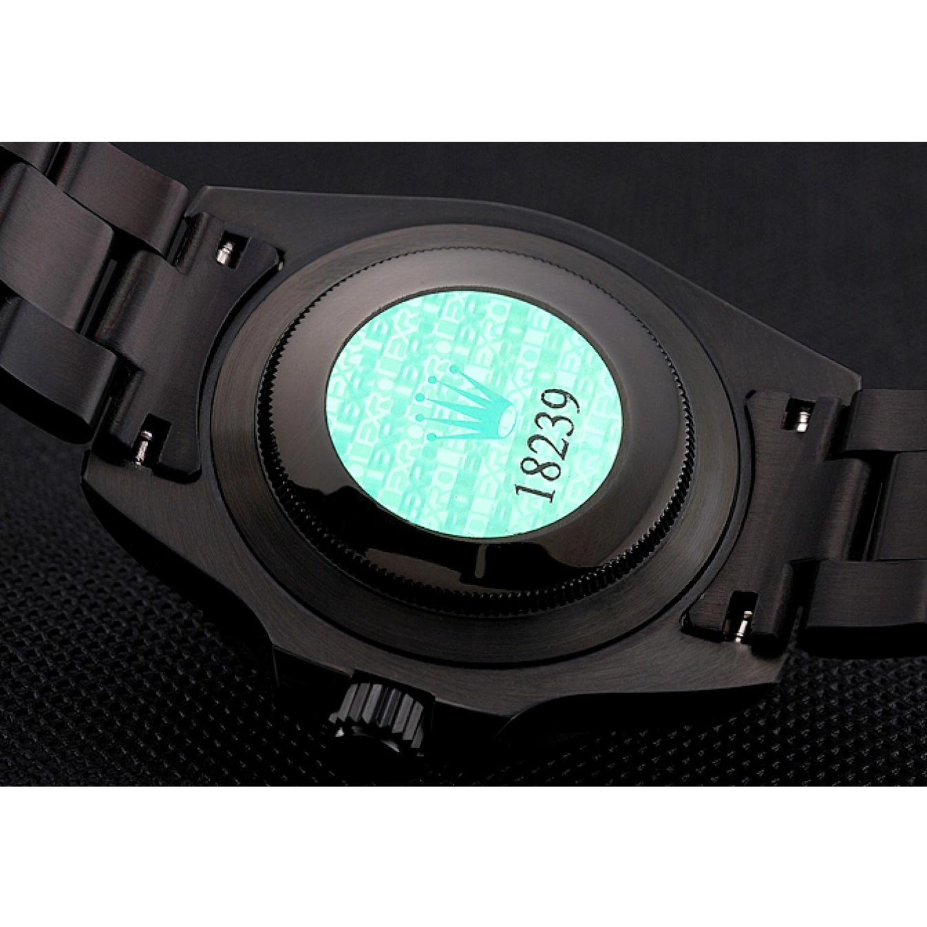 Aaa replica Case Bezel Dial Black And GMT Black Blue Swiss II Master Bracelet Black PVD Rolex And 0822